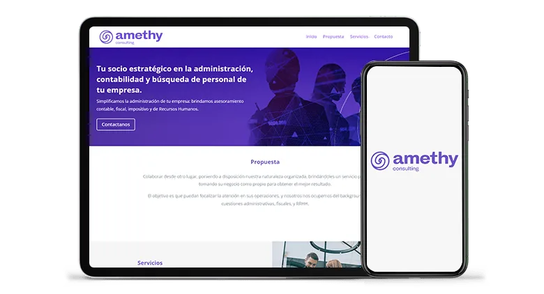 Plataforma de Amethy Consulting