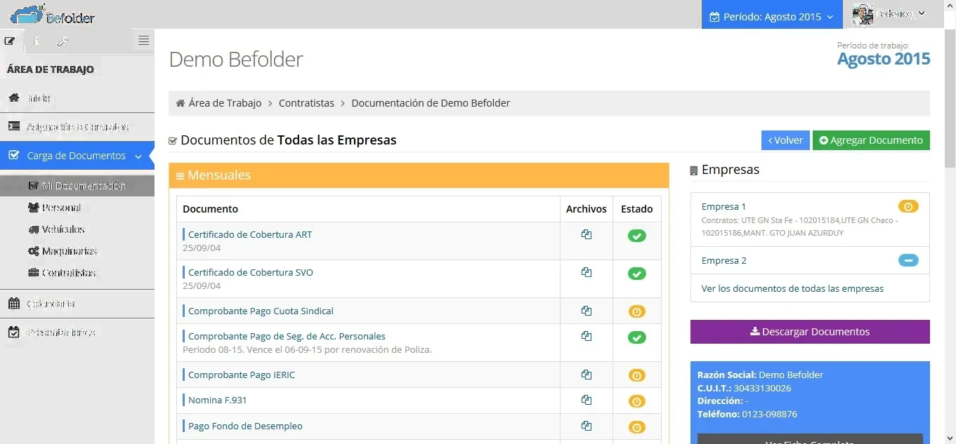 Plataforma de BeFolder