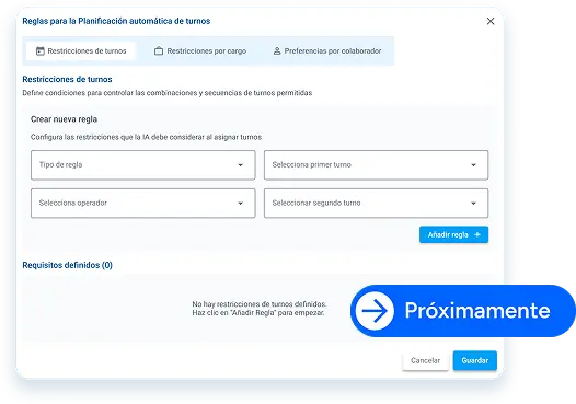 Automatizaciones configurables Proximamente