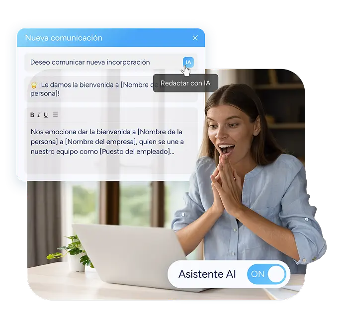 Chica Trabajando Sorprendida Responsive